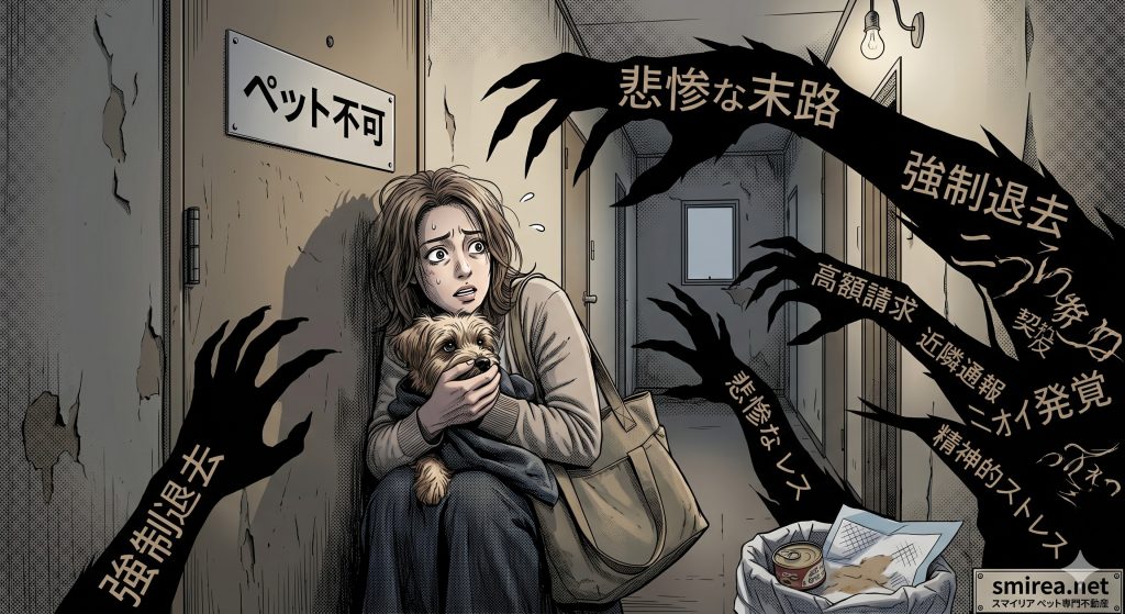 「バレなきゃ平気?」ペット不可物件で内緒で飼う(隠れペット)リスクと強制退去の悲惨な末路
