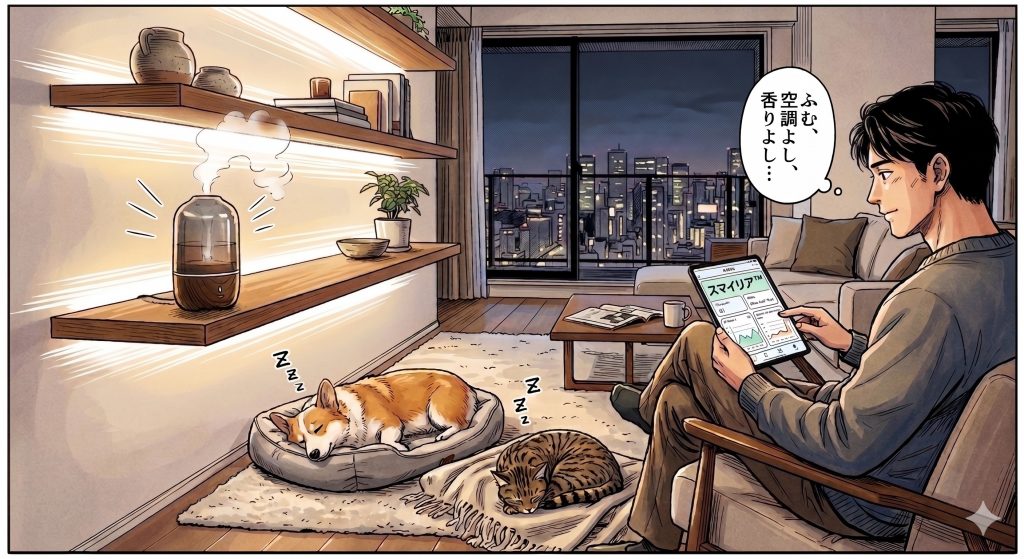 その香料、ペットには毒かも?都会の空間を彩る『ペットセーフなアロマ』とスマートディフューザー