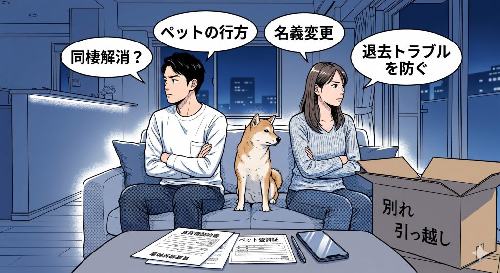 同棲カップル必見!ペットを飼ってから「もしも」別れたらどうなる?名義変更や退去トラブルを防ぐ賃貸契約の注意点