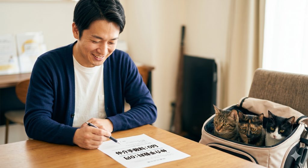 仲介手数料無料のカラクリとは?ペット可物件でも安く引っ越せる理由