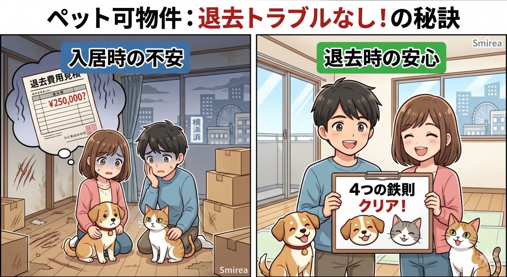 ペット可物件の退去費用トラブルを防ぐ！入居前からできる4つの鉄則