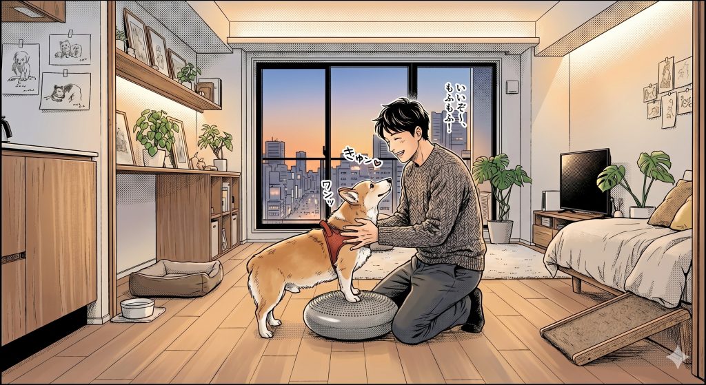 寝たきりにさせない。都市型マンションで始める「シニア犬の筋活」と脳トレ習慣